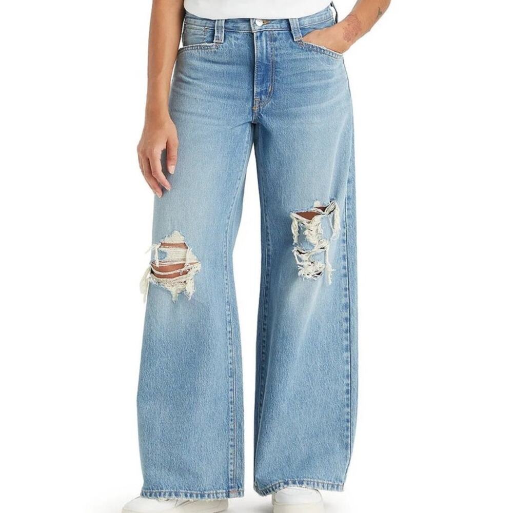Levi's Sky Blue Wide Leg Jeans